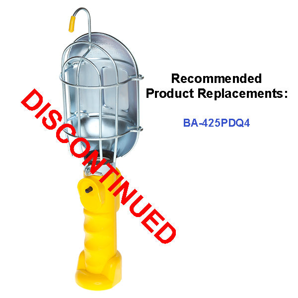 BA-425PDQ: Incandescent Work Light w/Metal Guard