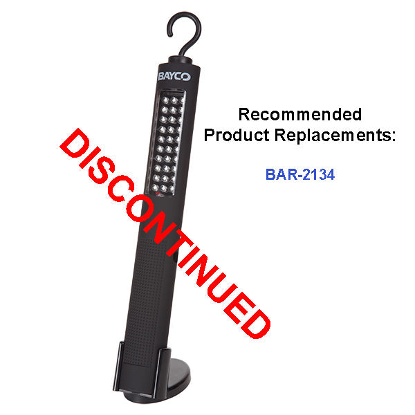 BAR-2030B2: Dual Power Level LED Work Light w/Magnetic Hook - Rechargeable