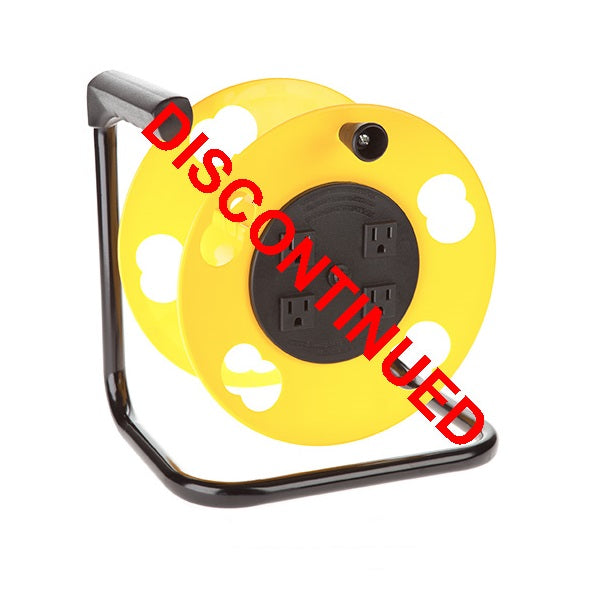 SL-2000PDQ: Cord Storage Reel w/4 Outlets & Resettabl