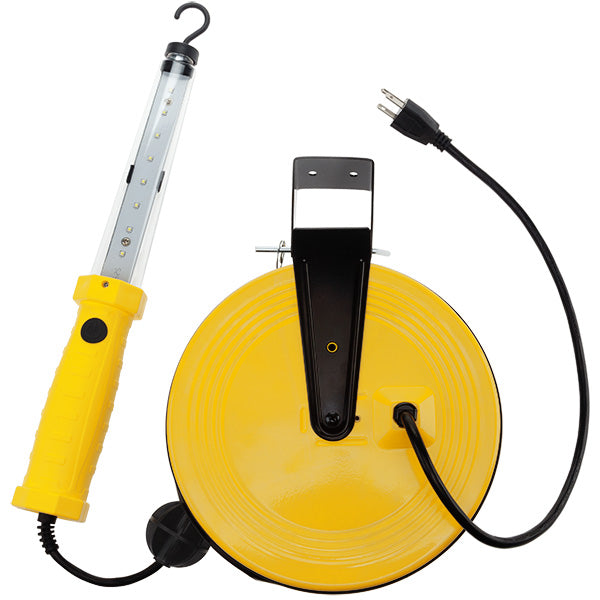 SL-866: 1,200 Lumen LED Work Light w/Magnetic Hook on Retractable Reel