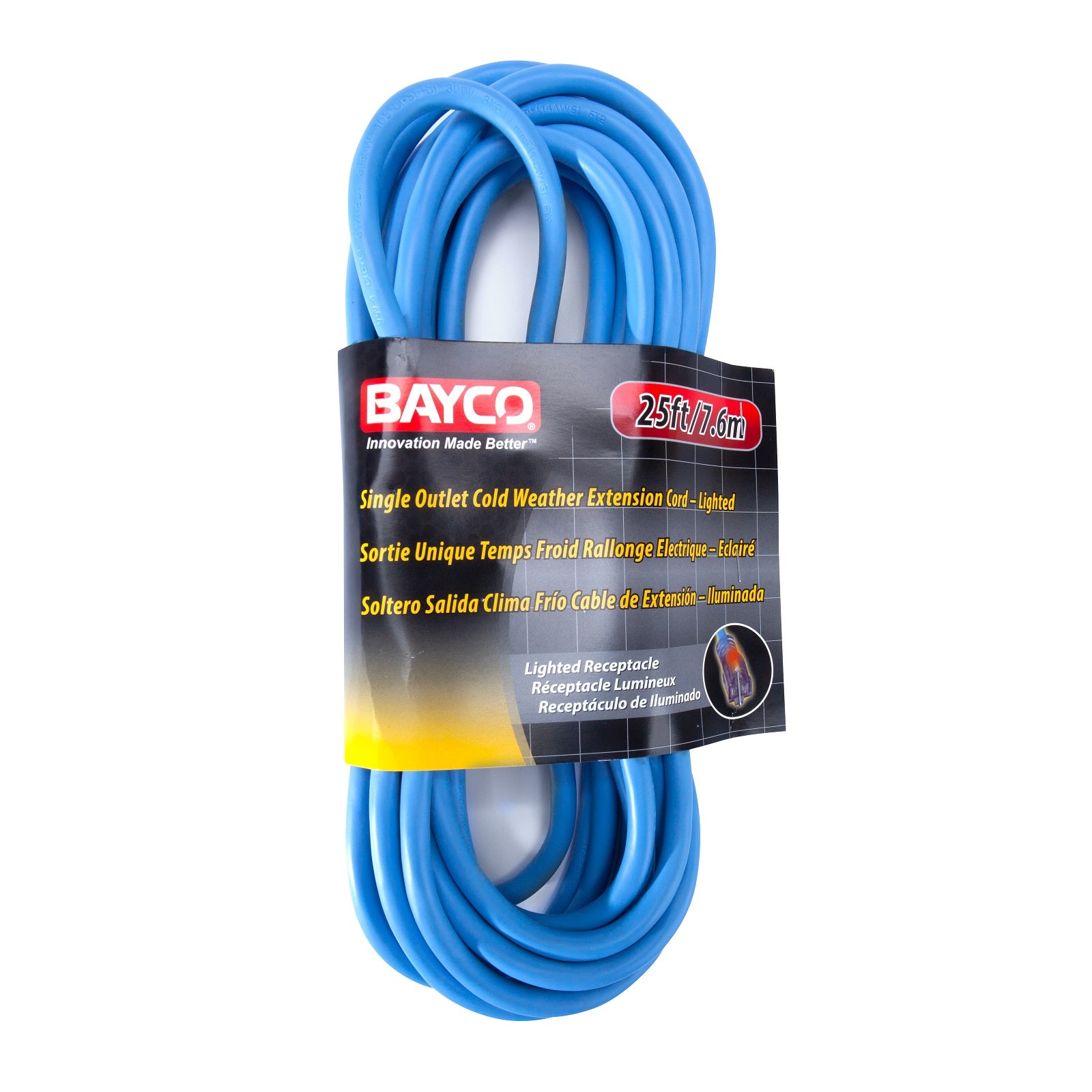 SL-993: 25' Cold Weather Extension Cord w/Single Ligh