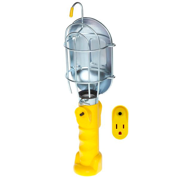 SL-425A: Incandescent Work Light w/Metal Guard & Single Outlet